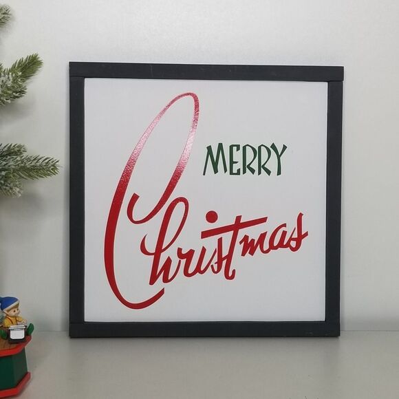 Merry Christmas Wood‎ Sign Rustic Christmas Holiday Decor Farmhouse Wood … - Picture 1 of 7